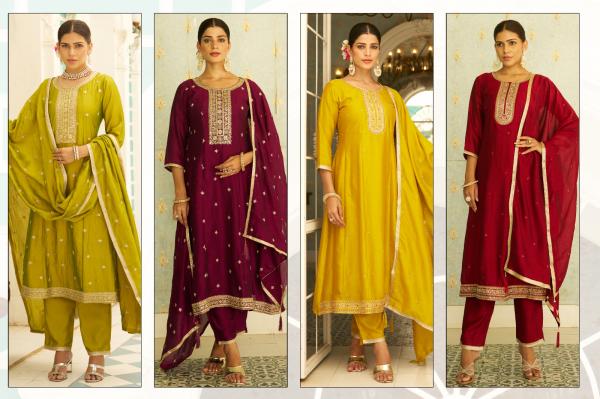 VredeVogel  Samyukta Heavy Vichitra Silk And Anarkali Style Embrodiry